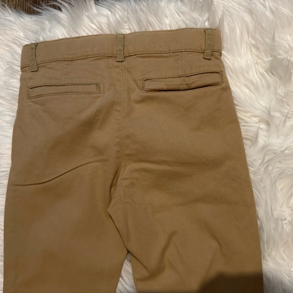The Children’s Place Boys Khaki Chino‎ Pants Size 8 Slim Uniform Stretch